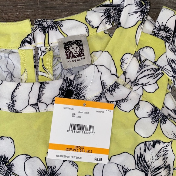 🔴Flash Sale NWT Anne Klein Foral Tunic Blouse - Picture 4 of 11